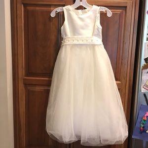 3T Ivory Flower Girl Dress